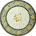 Limone Marble Mosaic Wave Etagere