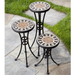 San Marco Marble Mosaic Plant Stands